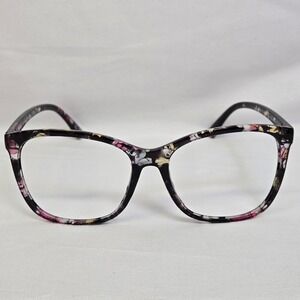 Foster Grant‎ Floral Plastic Eyeglass Frames, Black, 57017-143
